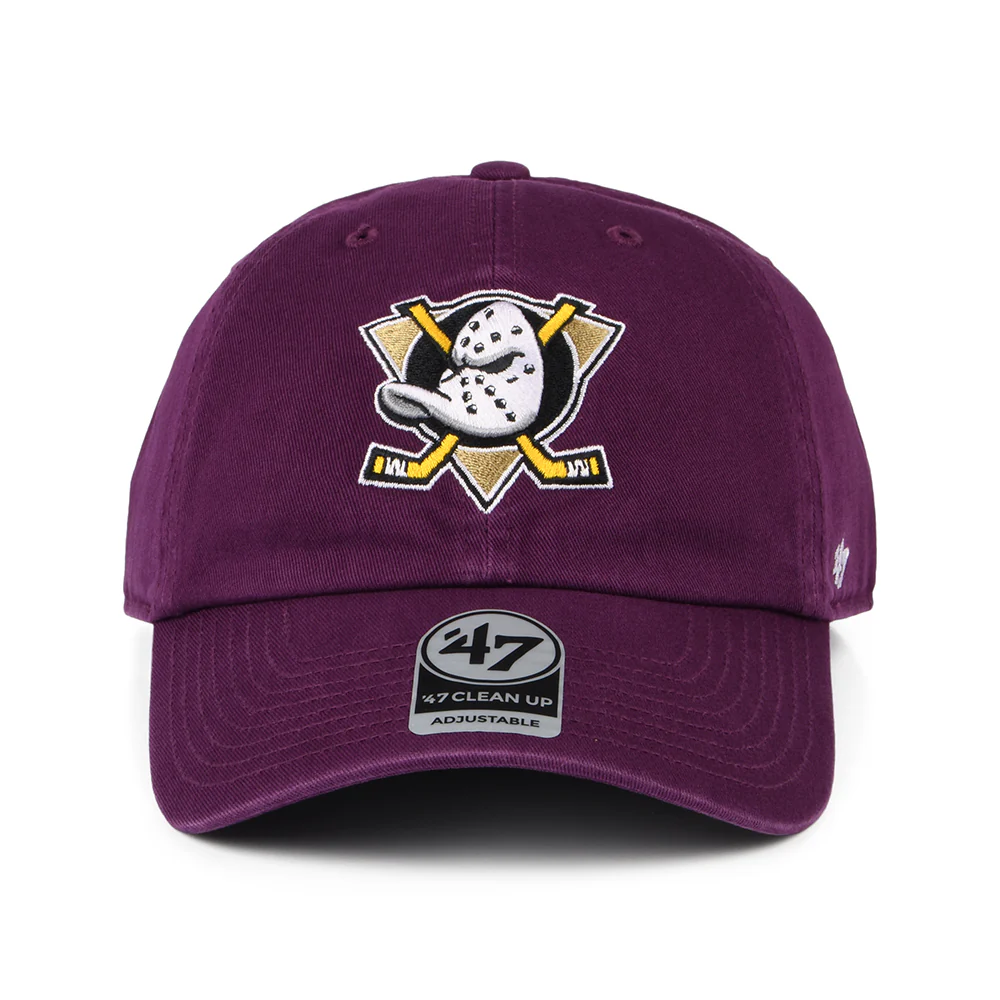 47 Brand Anaheim Ducks Baseball Cap - NHL Clean Up - Burgunderrot - Image 2
