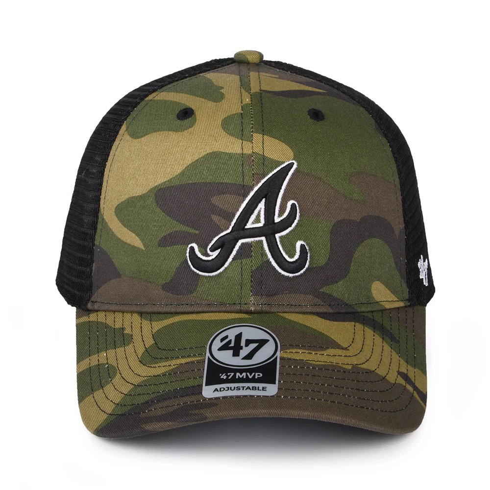 47 Brand Atlanta Braves Trucker Cap - MLB Camo Branson MVP - Tarnfarben - Image 2