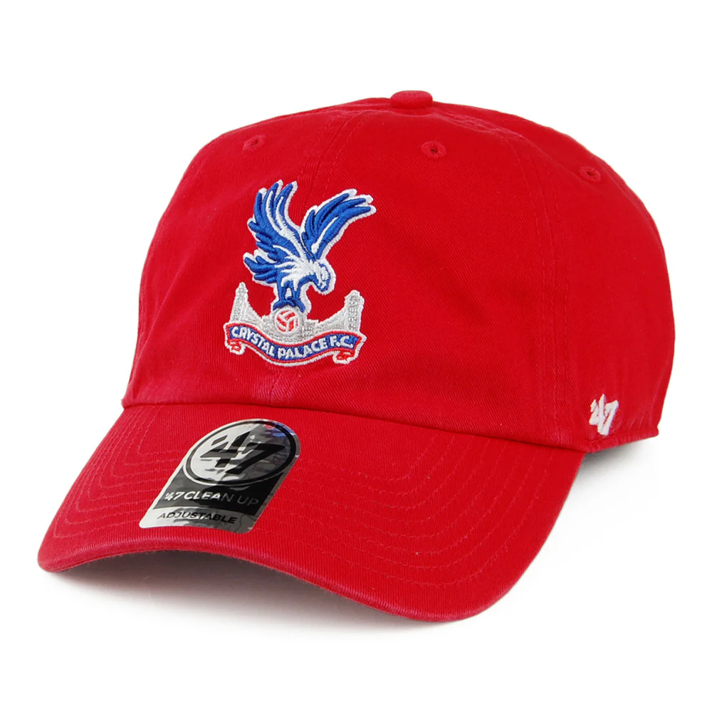 47 Brand Crystal Palace F.C. Baseball Cap - Clean Up - Rot