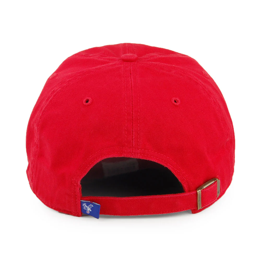 47 Brand Crystal Palace F.C. Baseball Cap - Clean Up - Rot - Image 3