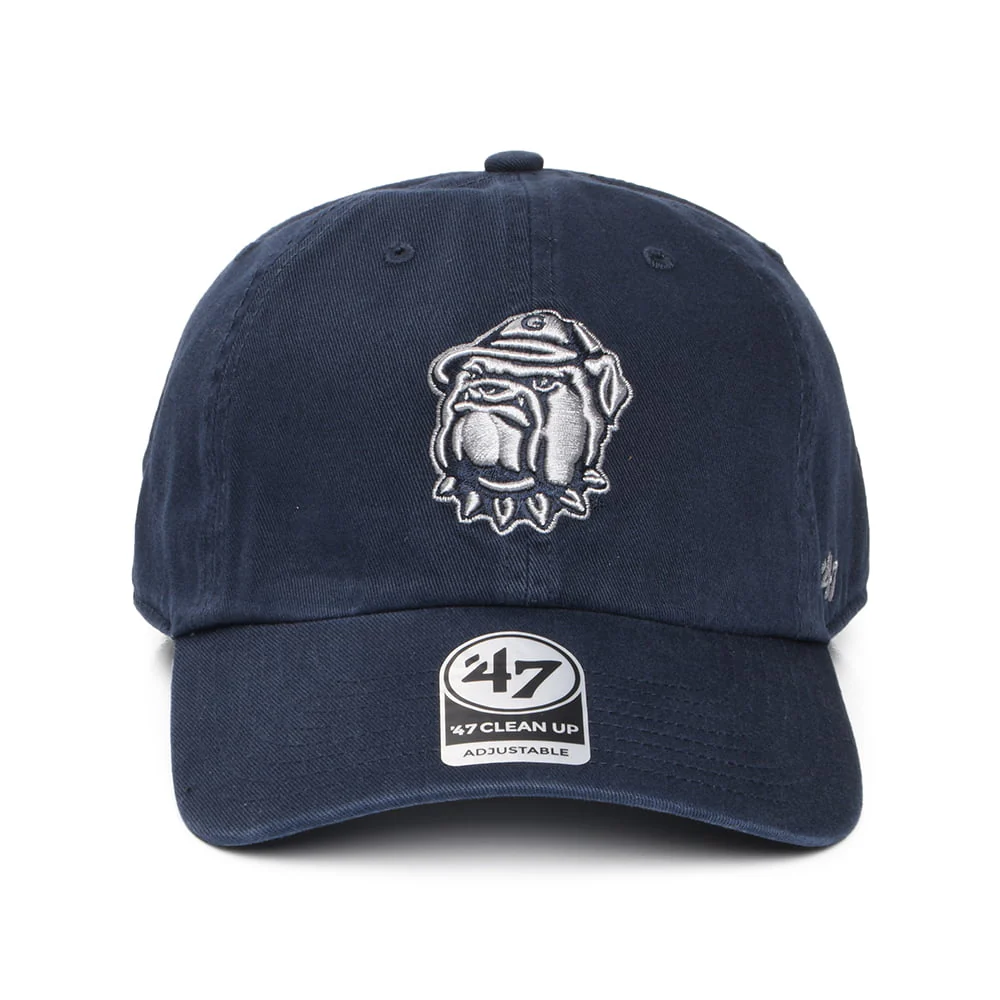 47 Brand Georgetown Hoyas Baseball Cap NCAA Clean Up - Marineblau - Image 2
