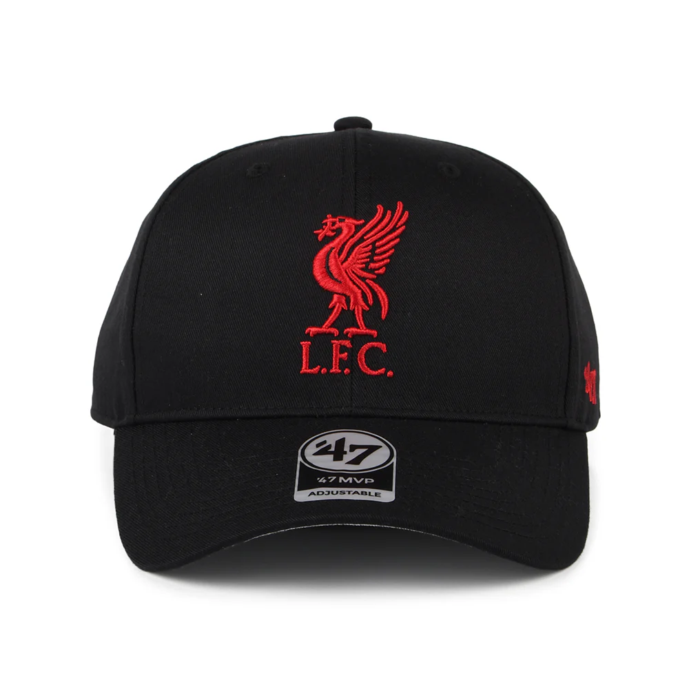 47 Brand Liverpool FC Snapback Cap - Raised Basic - Schwarz-Rot - Image 2