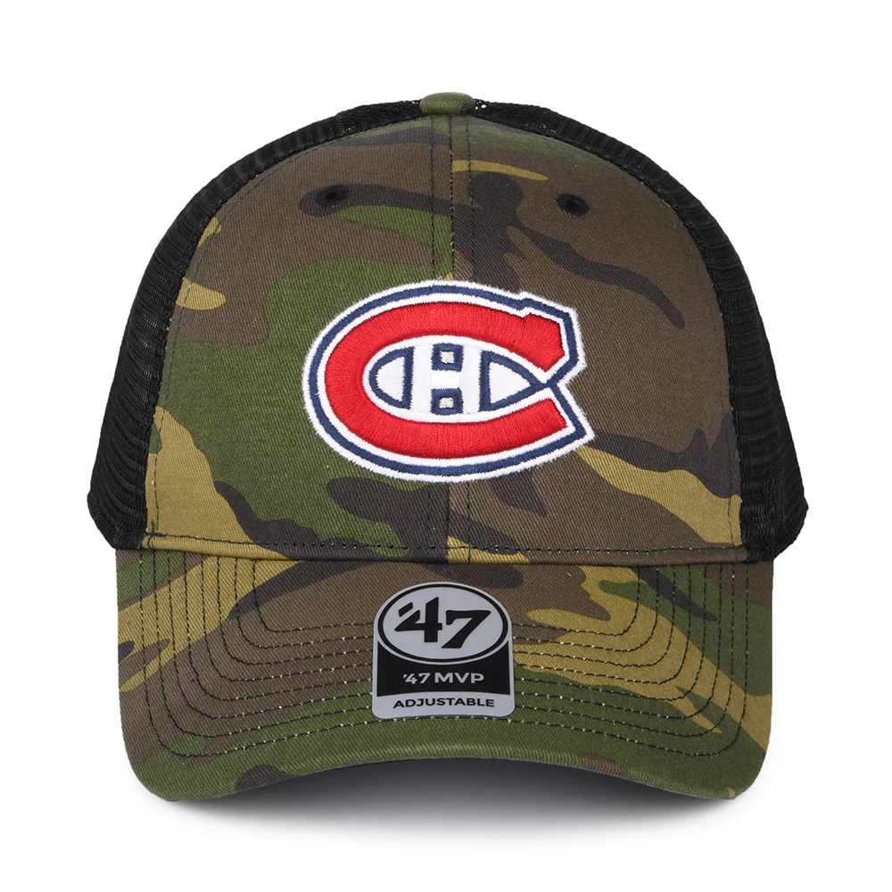 47 Brand Montreal Canadiens Trucker Cap - NHL Camo Branson MVP - Tarnfarben - Image 2