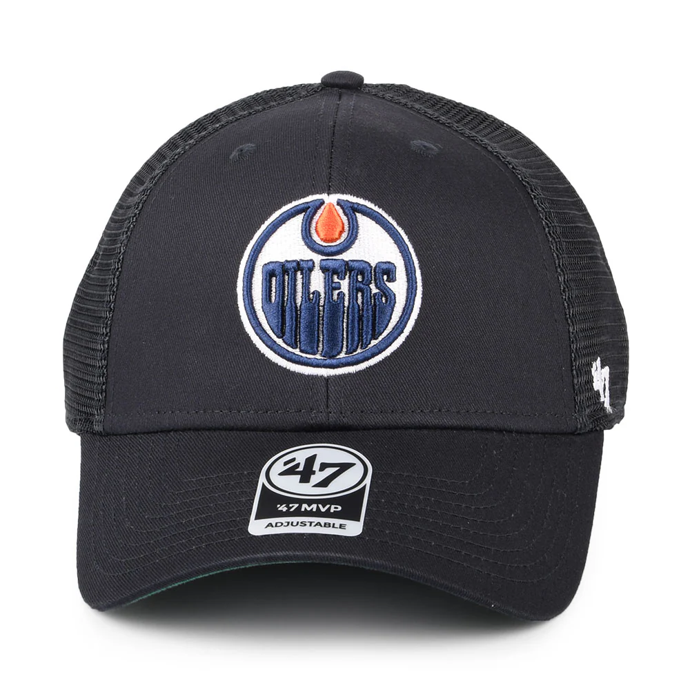 47 Brand NHL Edmonton Oilers Trucker Cap Branson MVP - Marineblau - Image 2