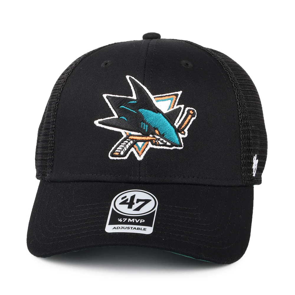 47 Brand San Jose Sharks Trucker Cap Branson MVP - Schwarz - Image 2