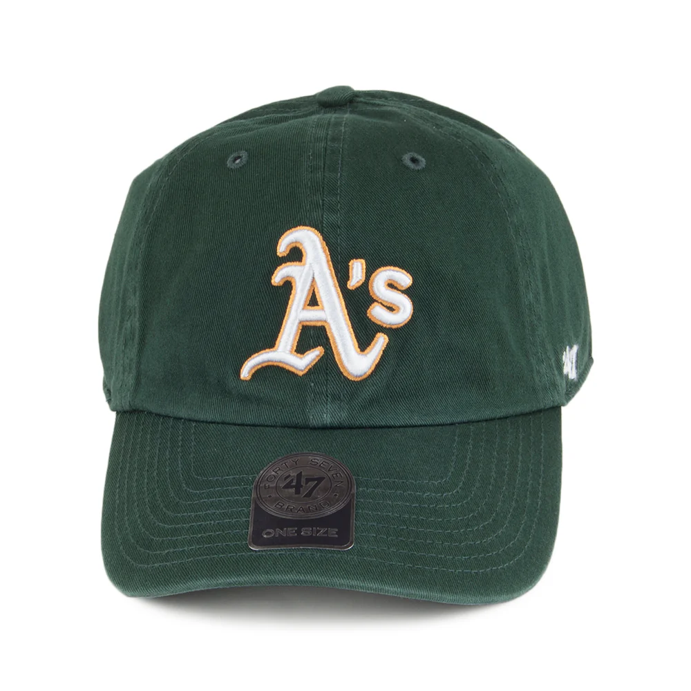 47 Brand Oakland Athletics Clean Up Baseball Cap - Dunkelgrün - Image 2