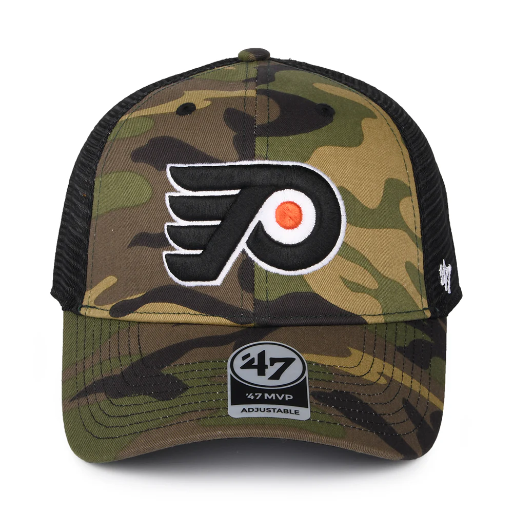 47 Brand Philadelphia Flyers Trucker Cap - NHL Camo Branson MVP - Tarnfarben - Image 2