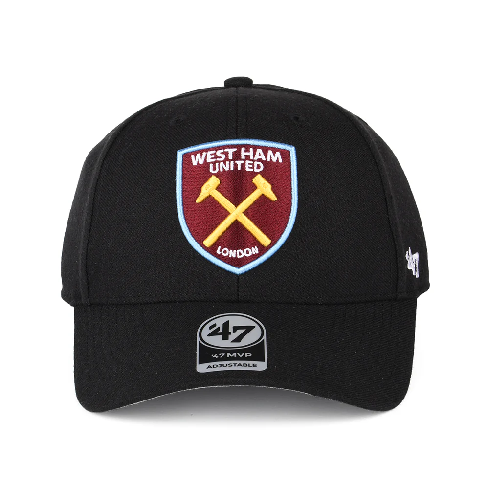 47 Brand West Ham United FC Baseball Cap - MVP - Schwarz - Image 2