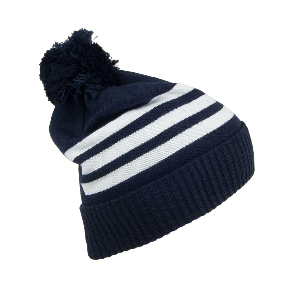 Adidas 3 Stripes Bommelmütze - Marineblau - Image 2