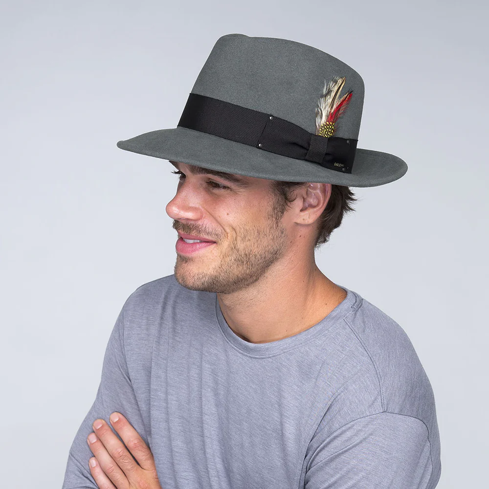 Bailey 7002 Knautschbar Fedora - Graphitgrau - Image 3