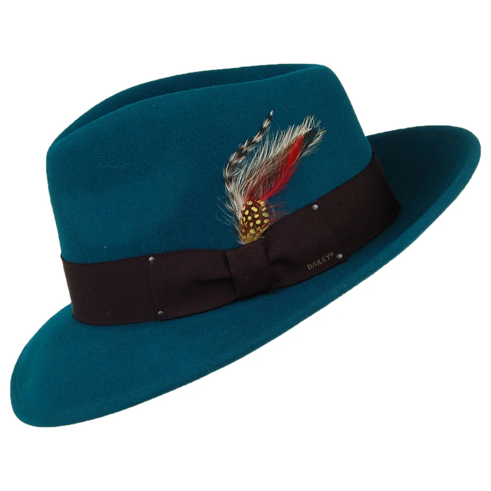 Bailey 7002 Knautschbar Fedora - Petrol - Image 2