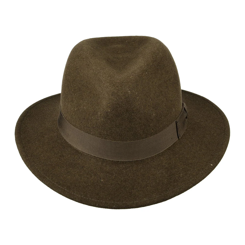 Bailey Curtis Knautschbarer Wasserabweisende Fedora Hut aus Wollfilz - Olivgrün - Image 3