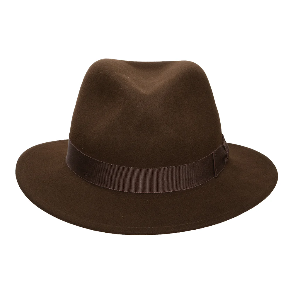 Bailey Curtis Knautschbarer Wasserabweisende Fedora Hut aus Wollfilz - Braun - Image 3