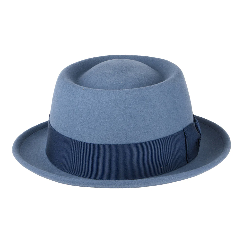 Bailey Darron Knautschbarer Wasserabweisende Pork Pie Hut aus Wollfilz - Mittelblau - Image 3