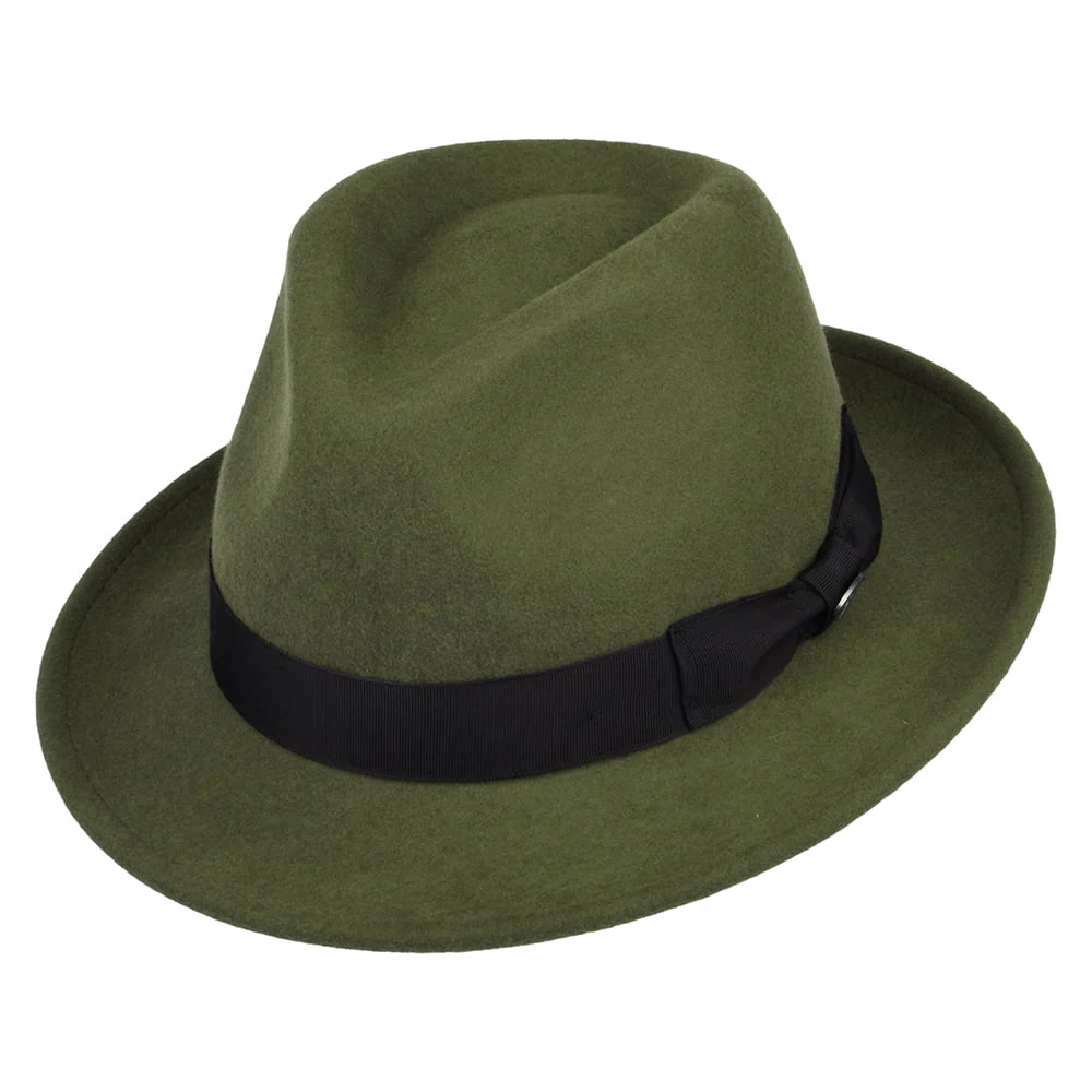Bailey Maglor Trilby Hut aus Wollfilz - Waldgrün