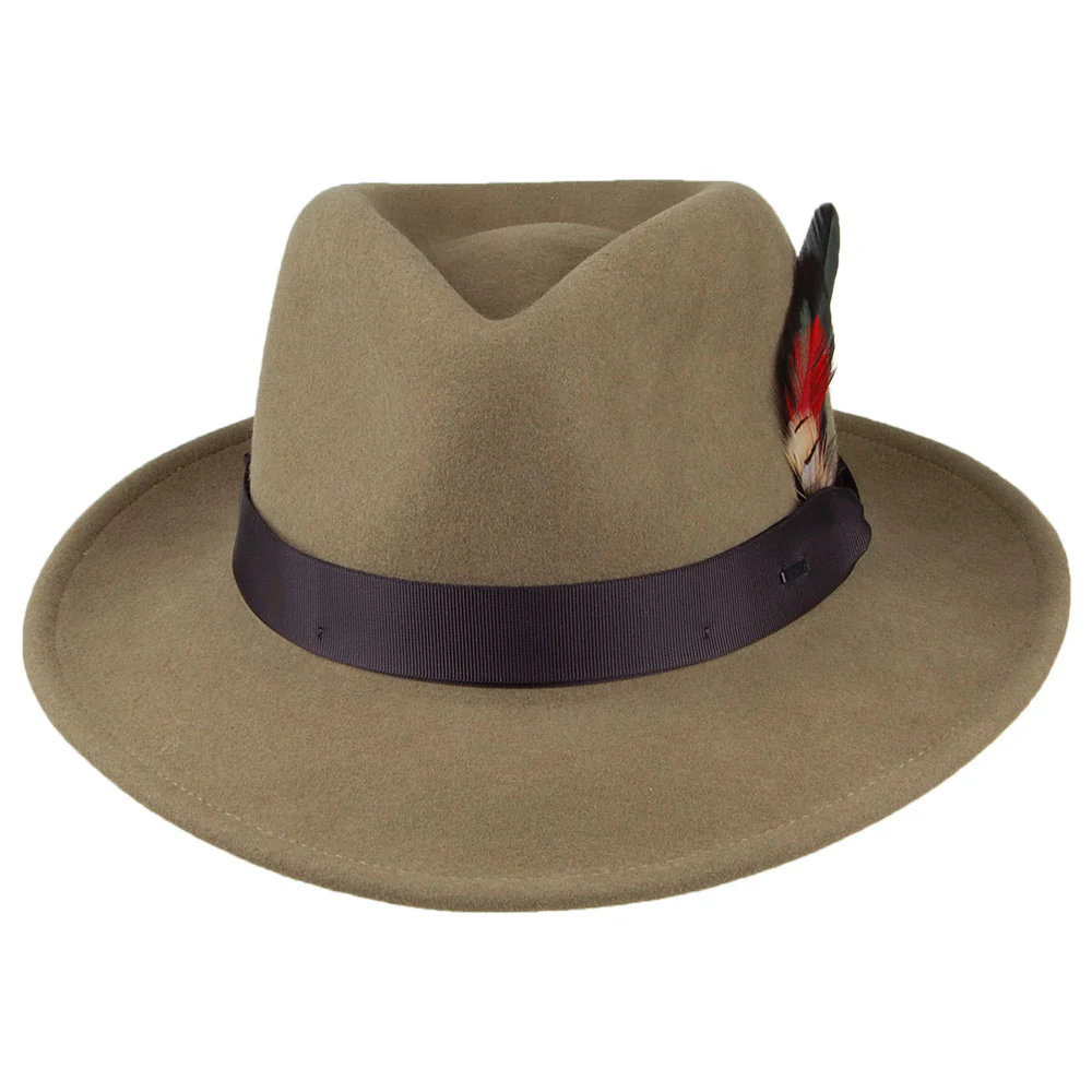 Bailey Metrick Fedora Hut aus Wollfilz - Hellolivgrün - Image 3
