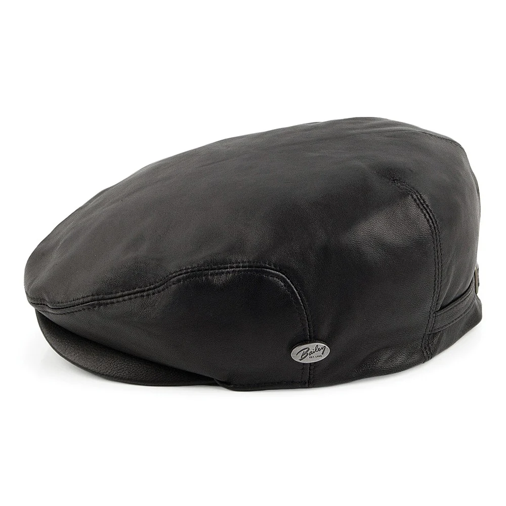 Bailey Stockton Schiebermütze aus Leder - Schwarz - Image 2