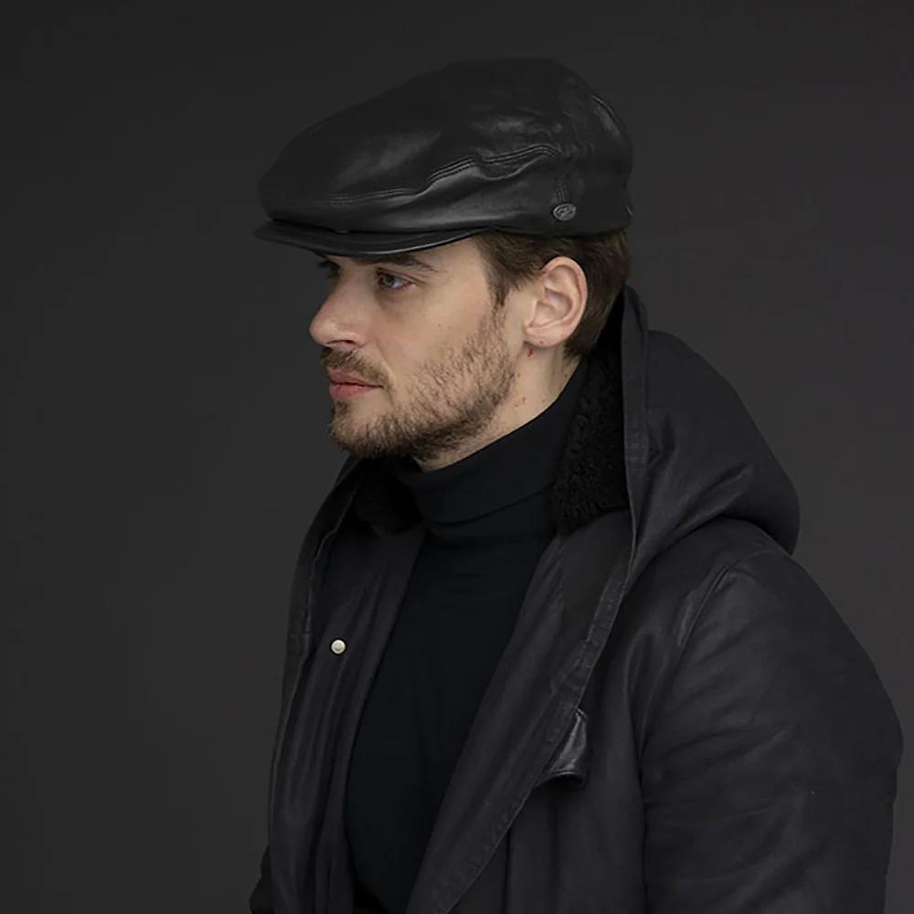Bailey Stockton Schiebermütze aus Leder - Schwarz - Image 5