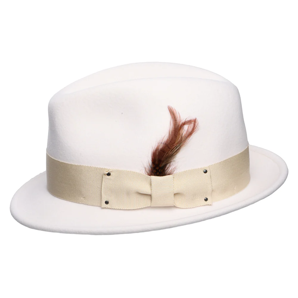 Bailey Tino II Knautschbarer Wasserabweisende Trilby Hut aus Wollfilz - Cremeweiß - Image 2