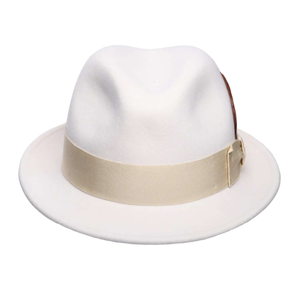 Bailey Tino II Knautschbarer Wasserabweisende Trilby Hut aus Wollfilz - Cremeweiß - Image 3