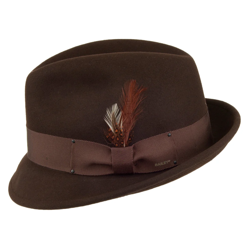 Bailey Tino II Knautschbarer Wasserabweisende Trilby Hut aus Wollfilz - Braun - Image 2