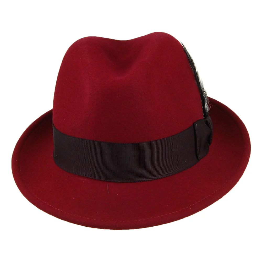 Bailey Tino II Knautschbarer Wasserabweisende Trilby Hut aus Wollfilz - Portwein - Image 3