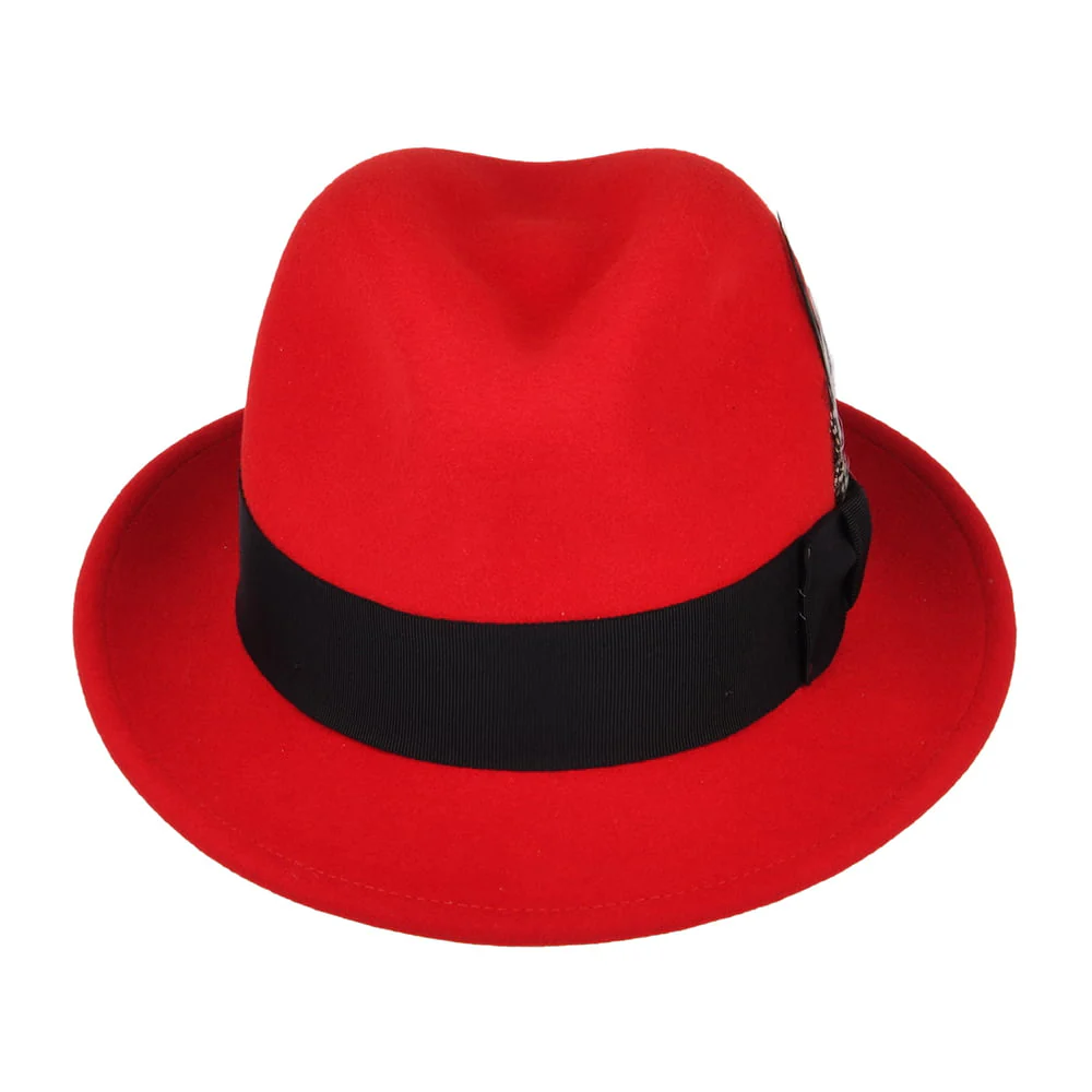 Bailey Tino II Knautschbarer Wasserabweisende Trilby Hut aus Wollfilz - Rot - Image 3