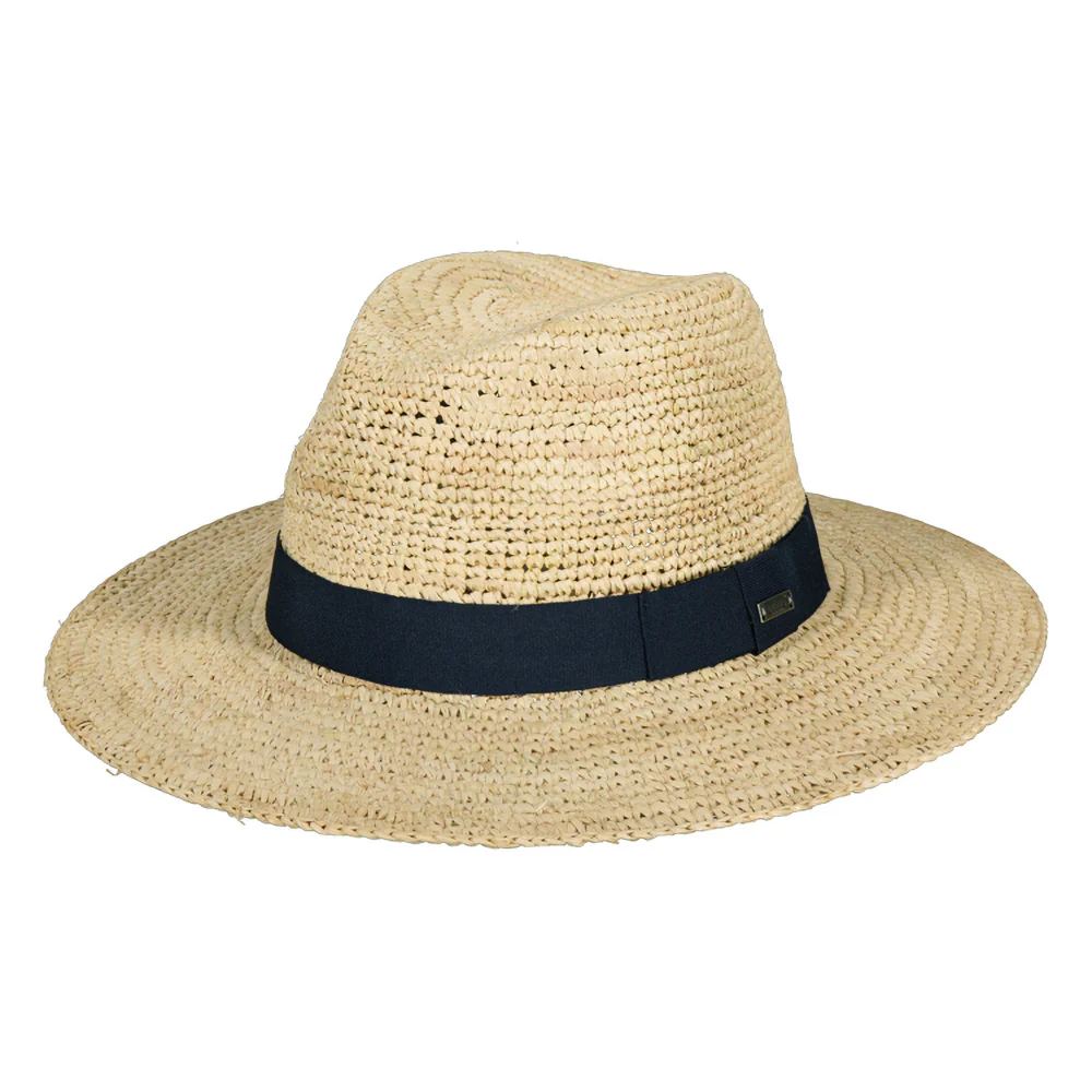Barts Albury Gehäkelter Fedora Hut aus Raffia-Stroh - Natur