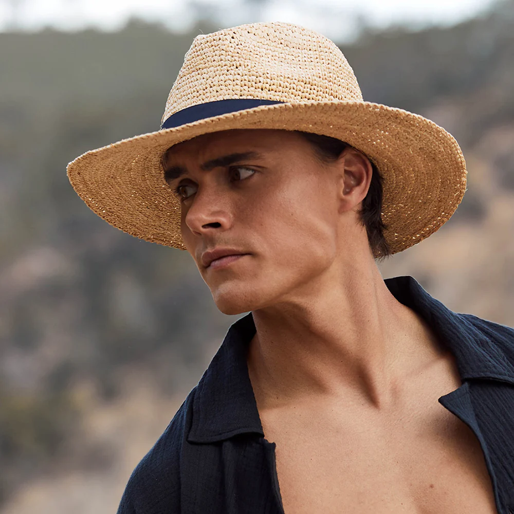 Barts Albury Gehäkelter Fedora Hut aus Raffia-Stroh - Natur - Image 4