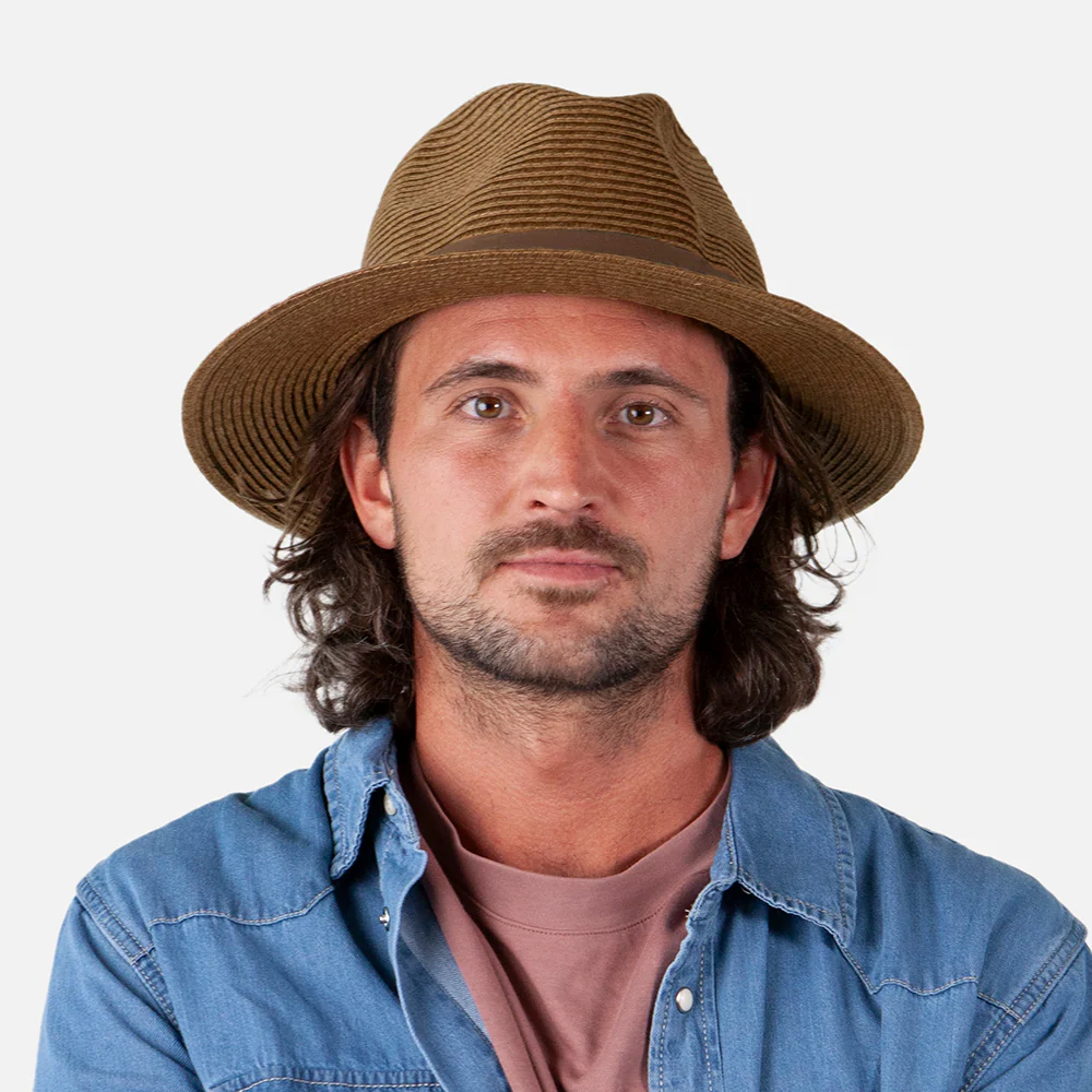 Barts Aveloz Fedora Hut aus Stroh - Dunkelbraun - Image 4