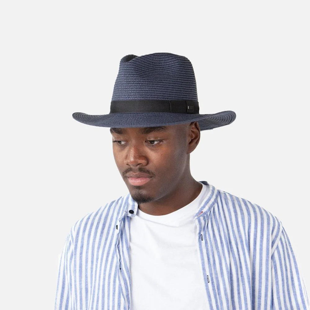 Barts Aveloz Fedora Hut aus Stroh - Marineblau - Image 3