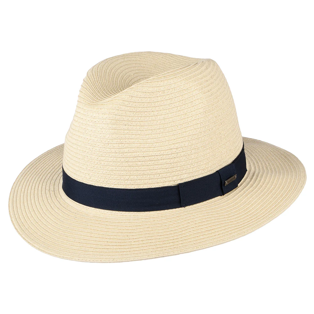 Barts Aveloz Fedora Hut aus Stroh - Natur