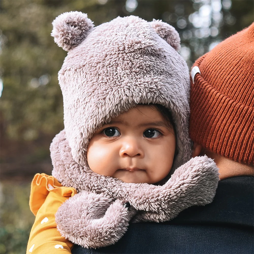 Barts Baby Noa Beanie Mütze Bär - Braun - Image 2