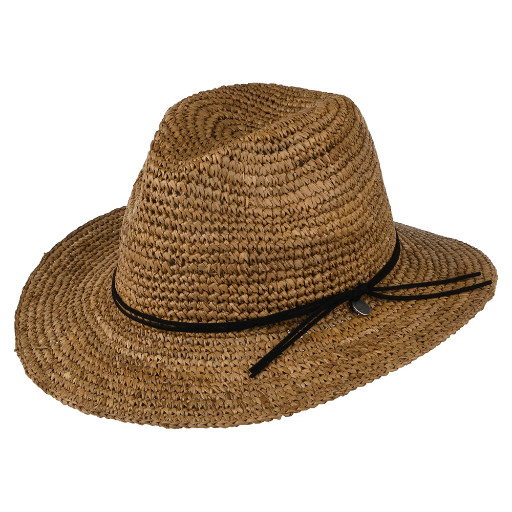 Barts Celery Fedora Hut aus Stroh - Hellbraun