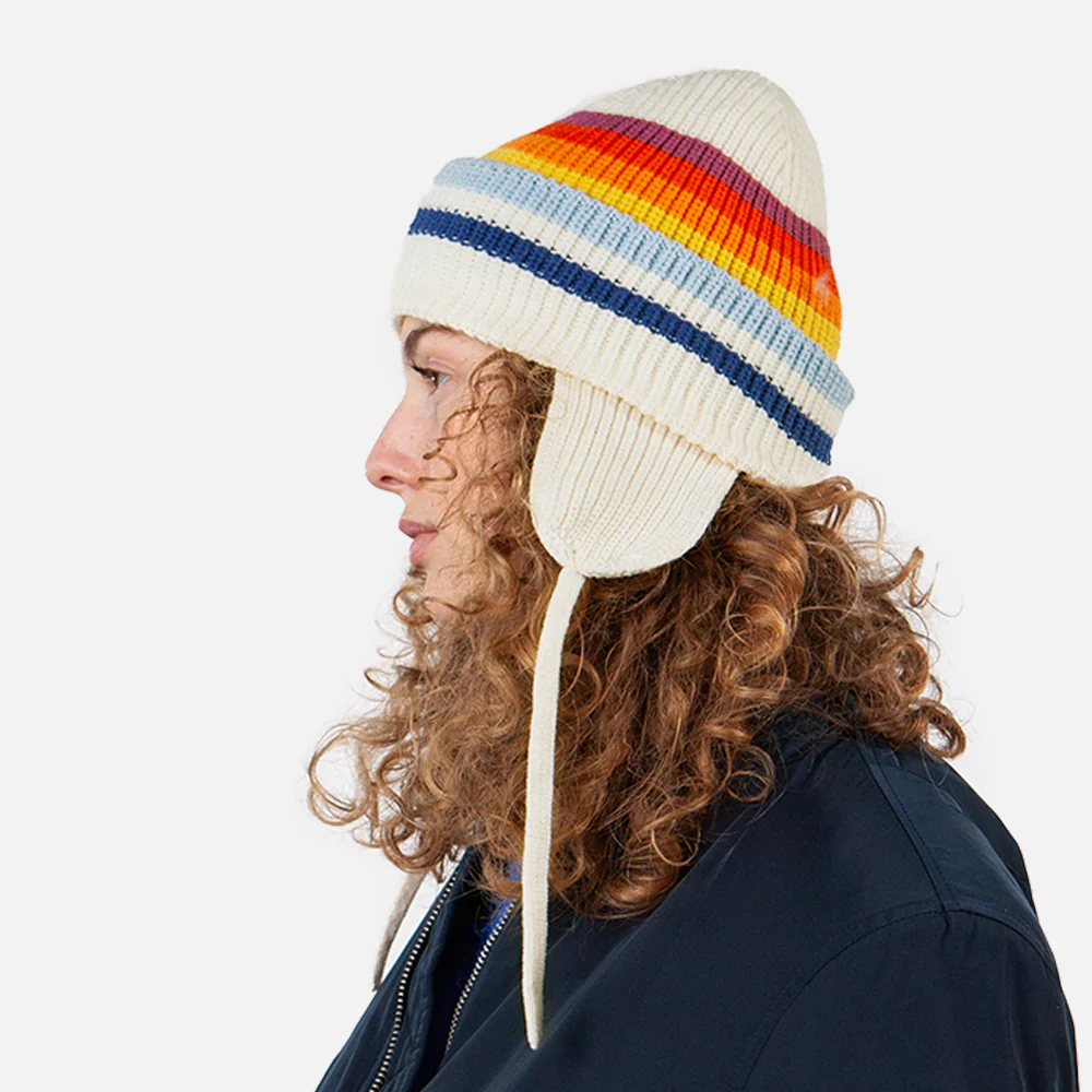 Barts Falcony Beanie Mütze mit Ohrenklappen - Cremefarben-Multi - Image 6