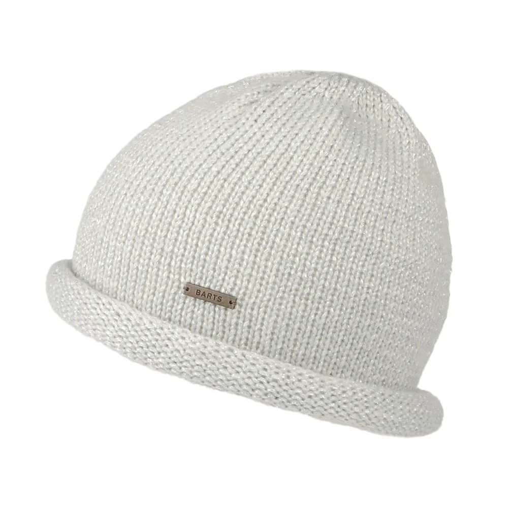 Barts Hevenli Soft Roll Beanie Mütze - Silber
