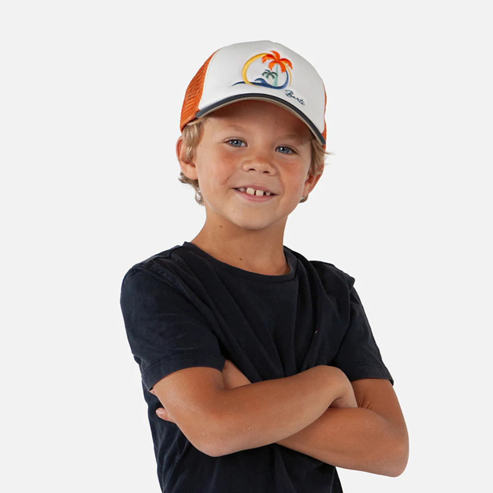 Barts Kinder Surfie Trucker Cap - Weiß-Orange - Image 4