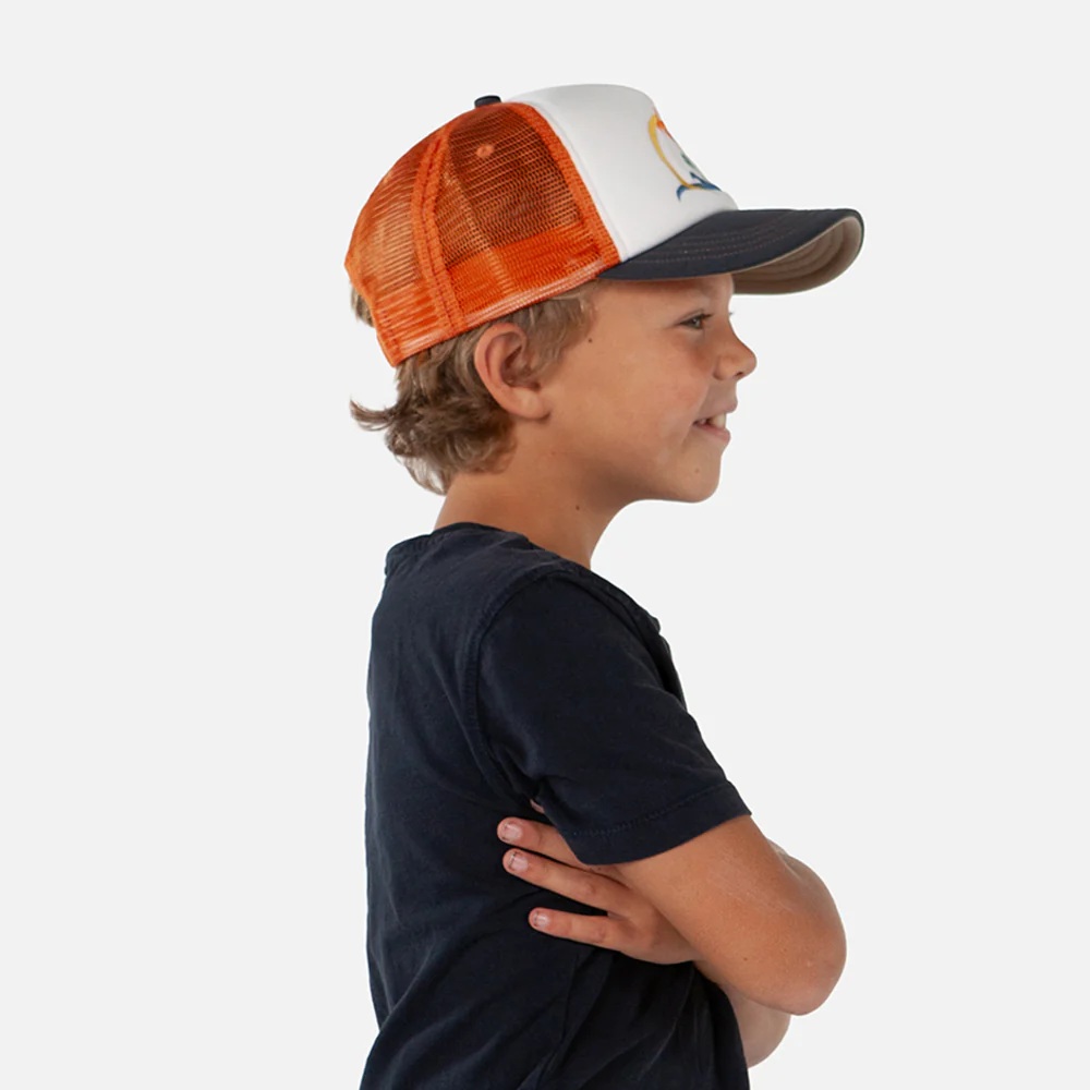 Barts Kinder Surfie Trucker Cap - Weiß-Orange - Image 5