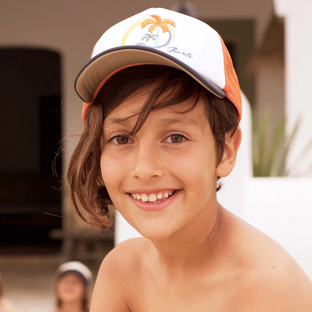 Barts Kinder Surfie Trucker Cap - Weiß-Orange - Image 6