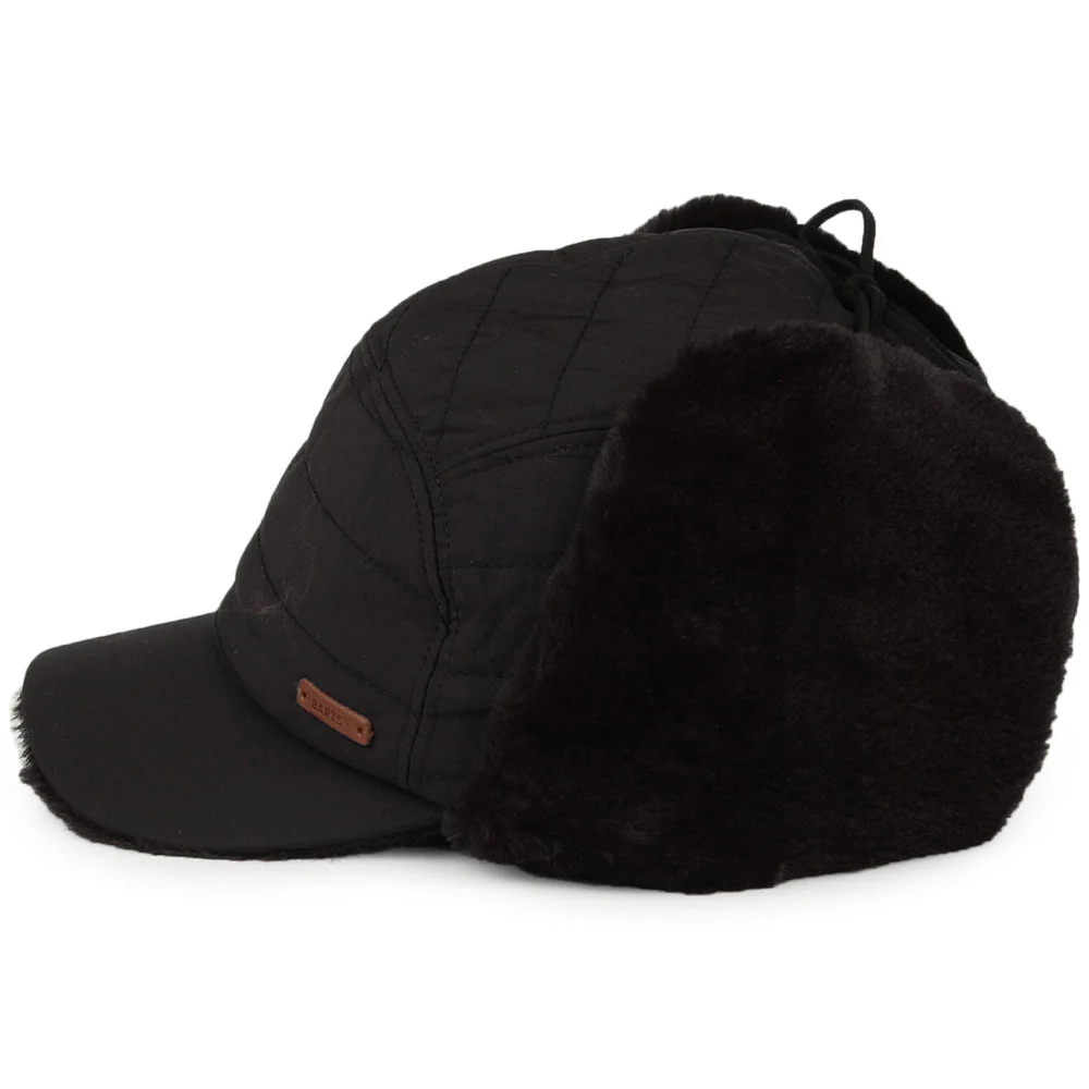 Barts Meddison Kunstfell Ohrenklappen Baseball Cap - Schwarz - Image 4