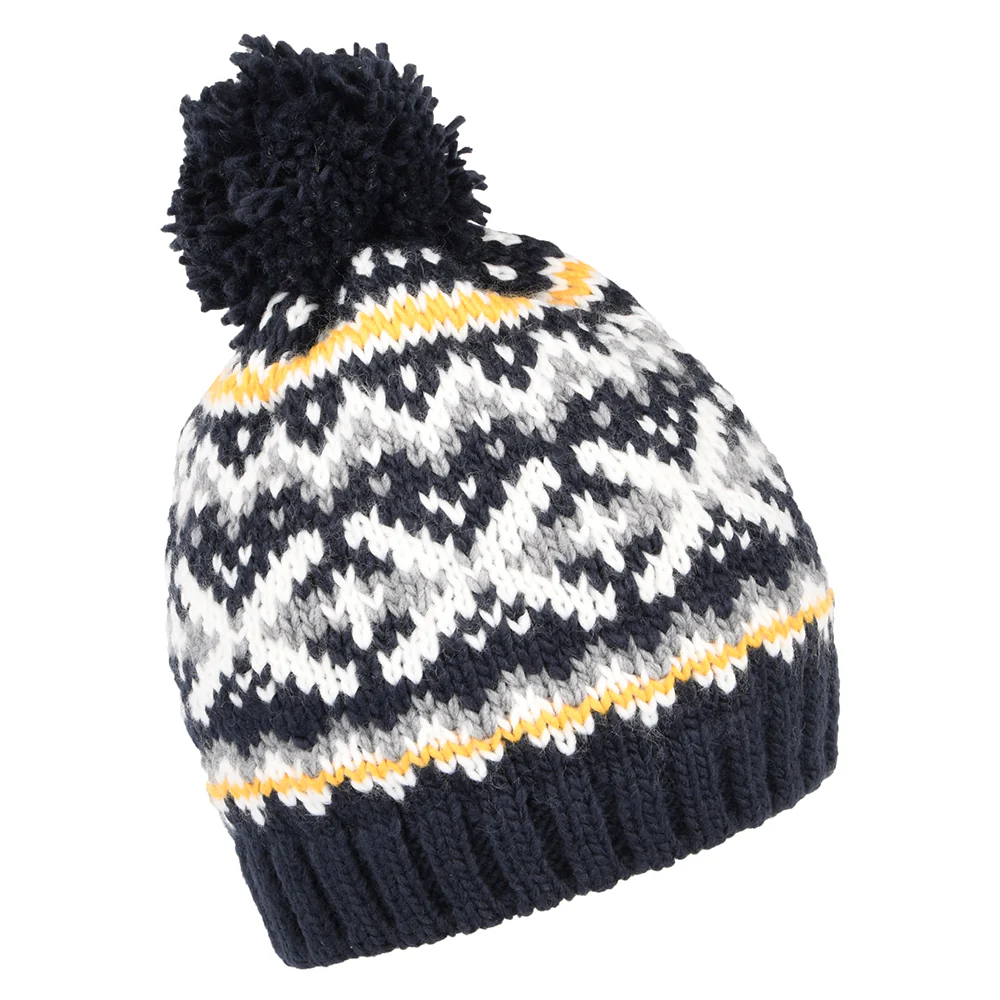 Barts Pazo Bommelmütze Fair Isle - Marineblau - Image 2
