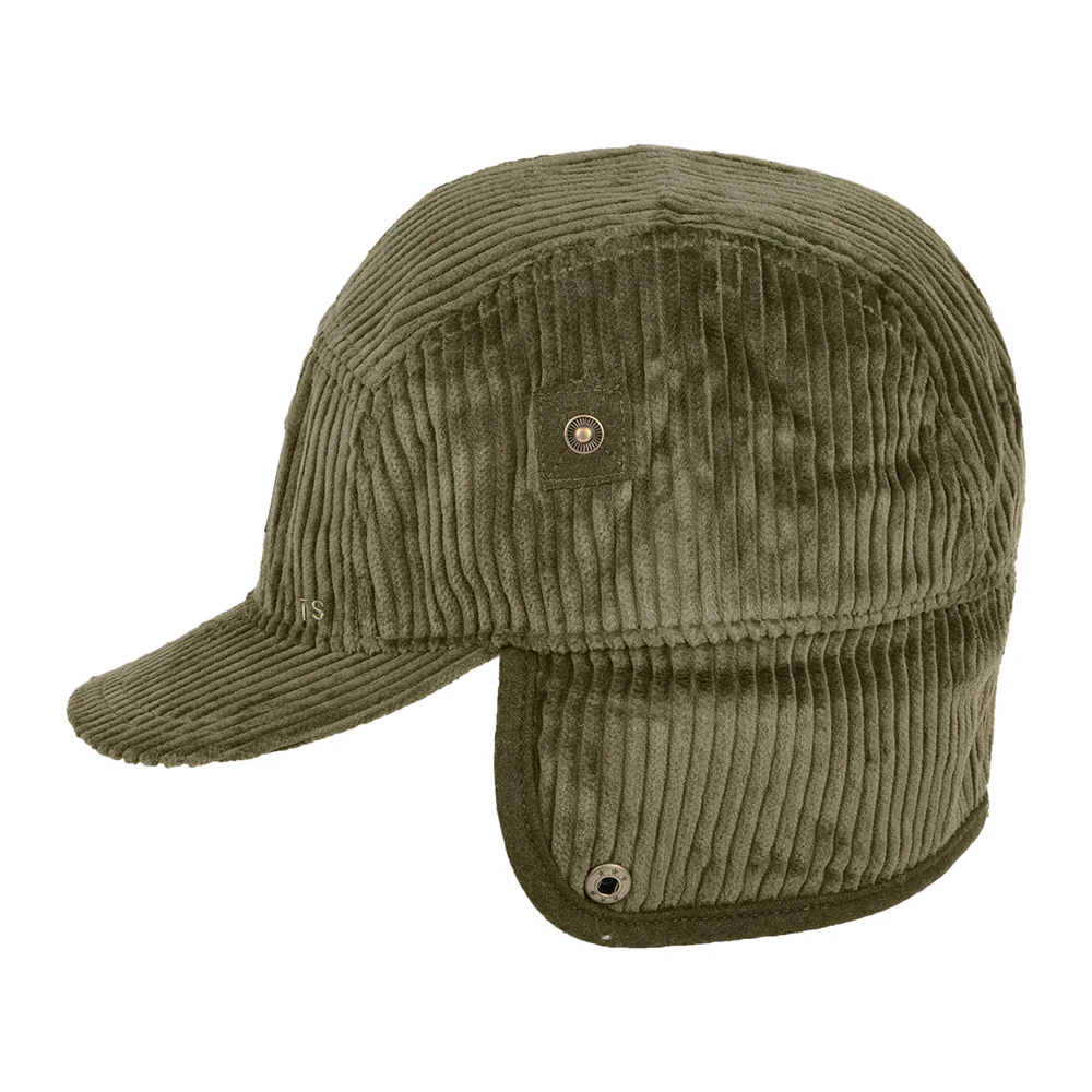 Barts Rayner Kord 5 Paneelen Cap mit Ohrenklappen - Militärgrün - Image 4