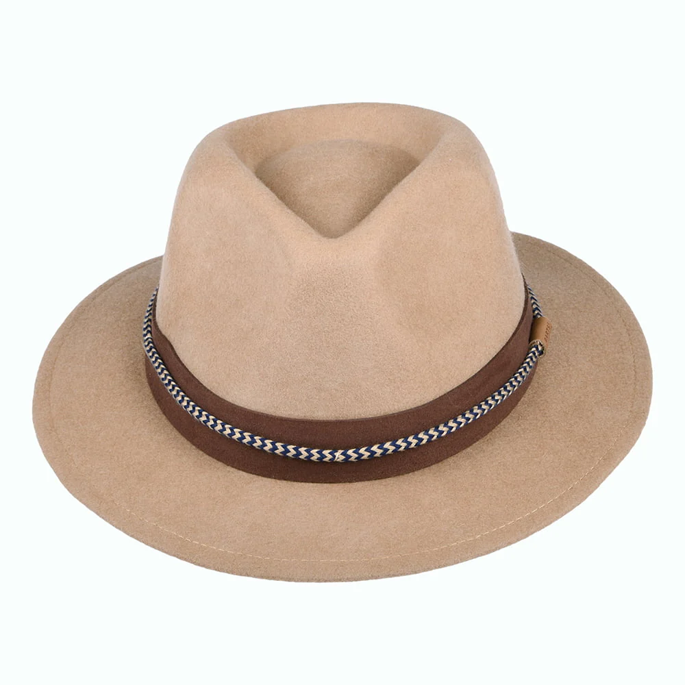 Barts Taxas Fedora Hut aus Wollfilz - Braun - Image 3