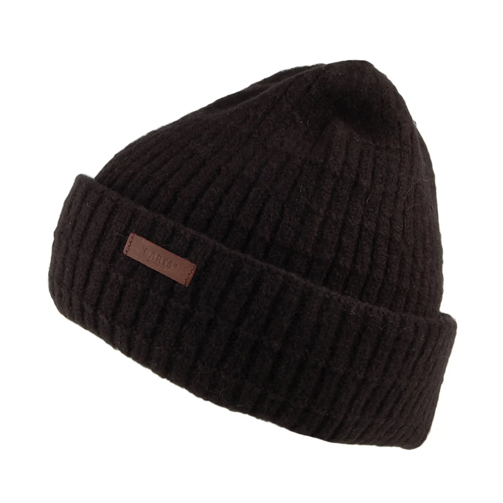 Barts Varde Beanie Mütze mit Umschlag - Schwarz