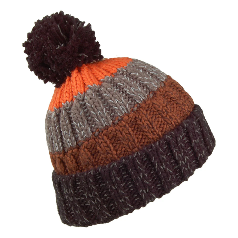 Barts Wilhelm Bommelmütze - Schwarz-Orange - Image 2