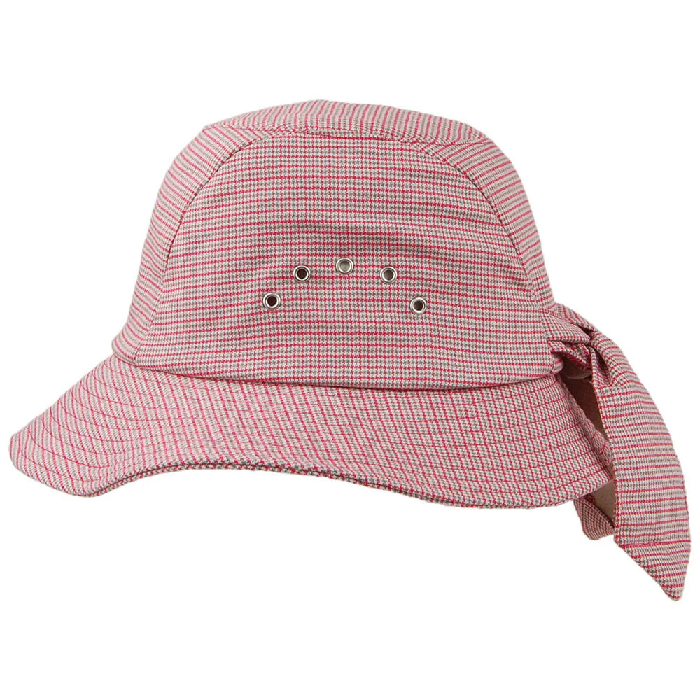 Betmar Geknoteter Glockenhut Houndstooth - Rot-Multi - Image 2