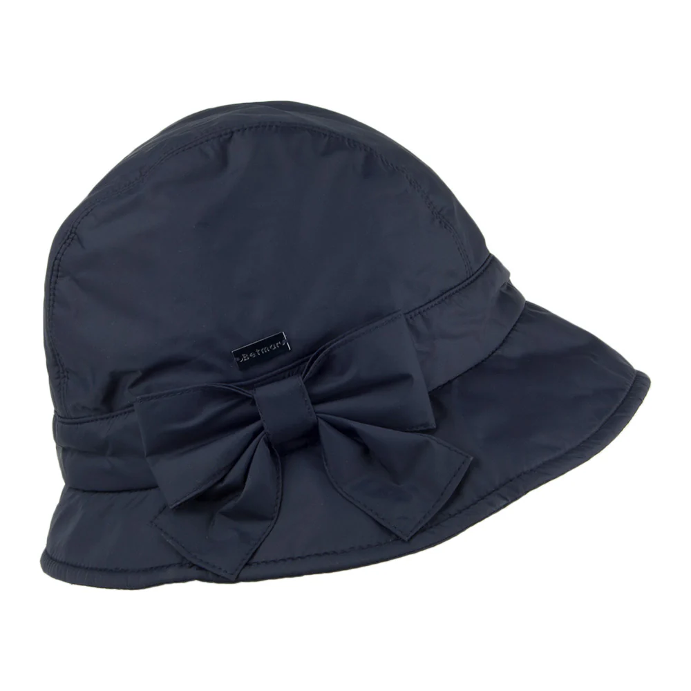 Betmar Maggie Wasserabweisender Knautschbarer Glockenhut - Marineblau