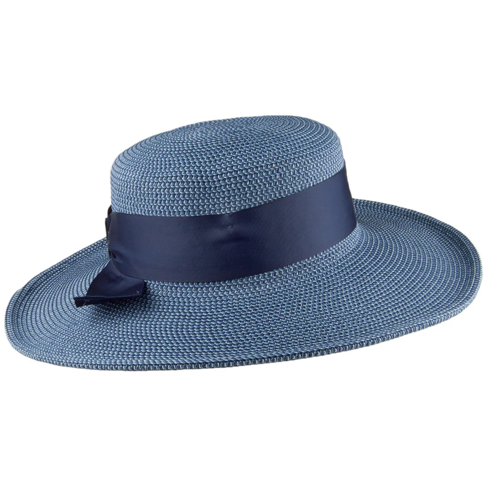 Betmar Manchester Kreissäge Hut mit breiter Krempe - Marineblau