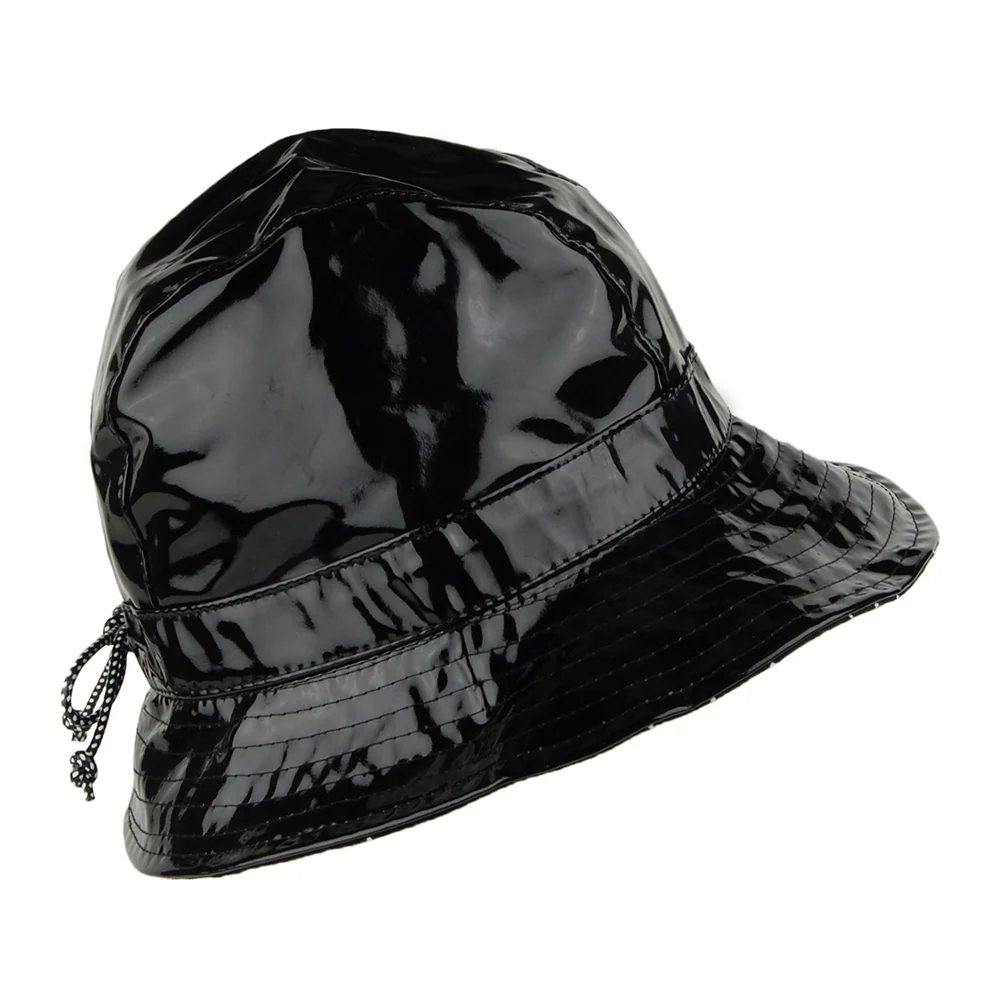 Betmar Rachel Classic Fischerhut aus Vinyl - Schwarz