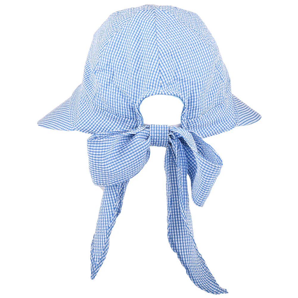 Betmar Seersucker Sommermütze mit großem Visier - Blau-Weiß - Image 3